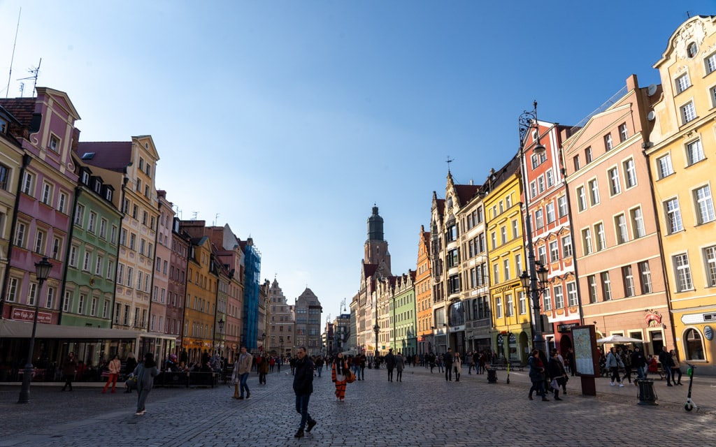 The colorful heart of Wrocław, Market Square (Rynek we Wroclawiu)