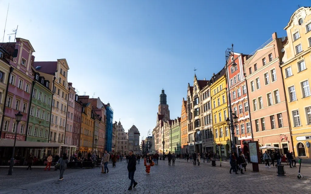 The colorful heart of Wrocław, Market Square (Rynek we Wroclawiu)