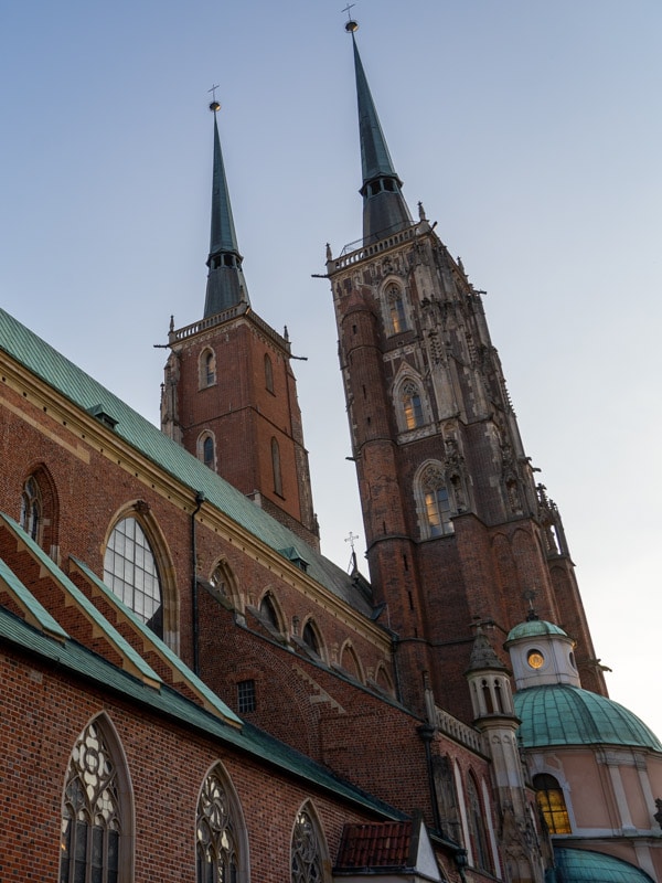 Back side of the towers
