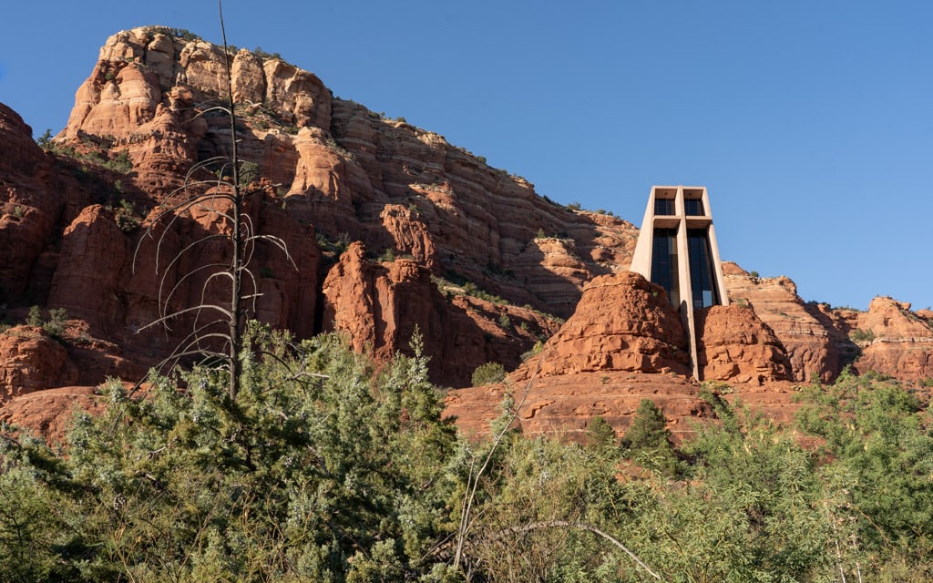 The iconic Chapel of the Holy Cross