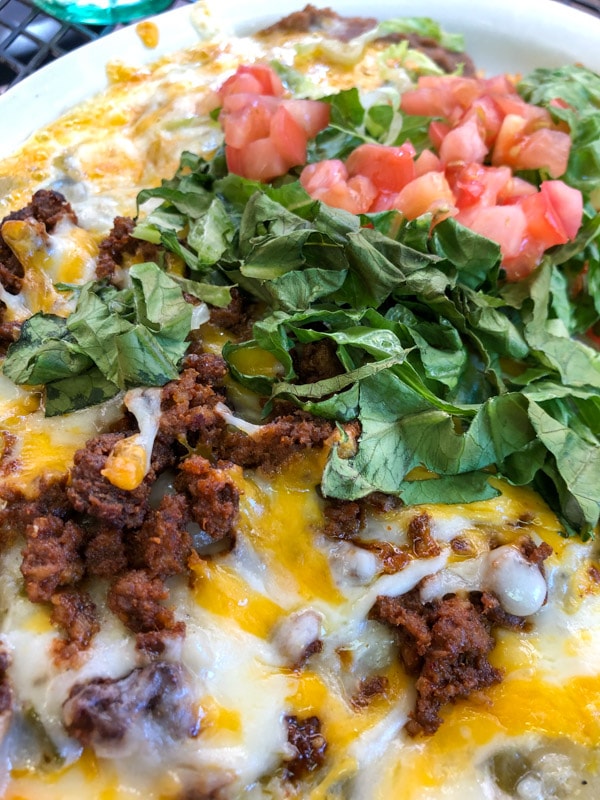 Close up of the Huevos Rancheros