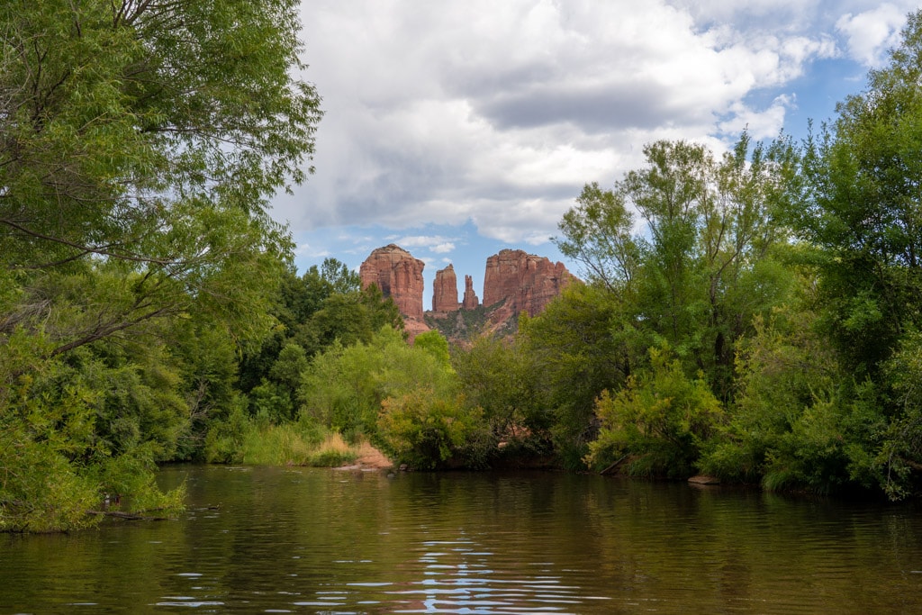 Cathedral Rock viewed from Crescent Moon Picnic Site