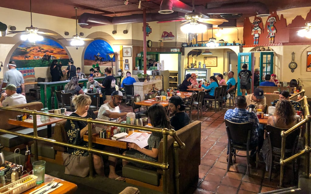 The colorful interior of the restaurant, Coffee Pot Restaurant, Sedona, Arizona
