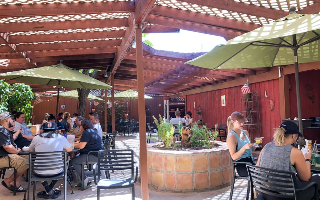 Beautiful redwood patio