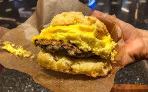 The decadent Scrambled Egg & Cheese Biscuit