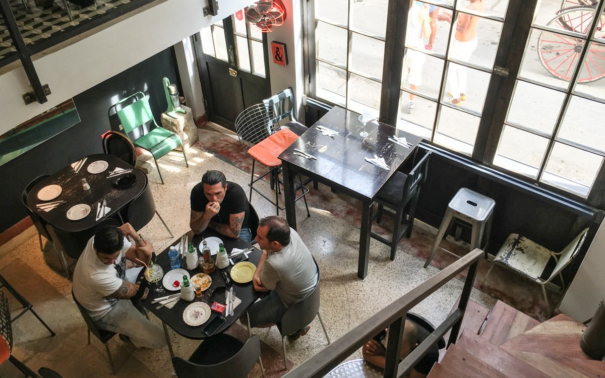 Lower level of the restaurant