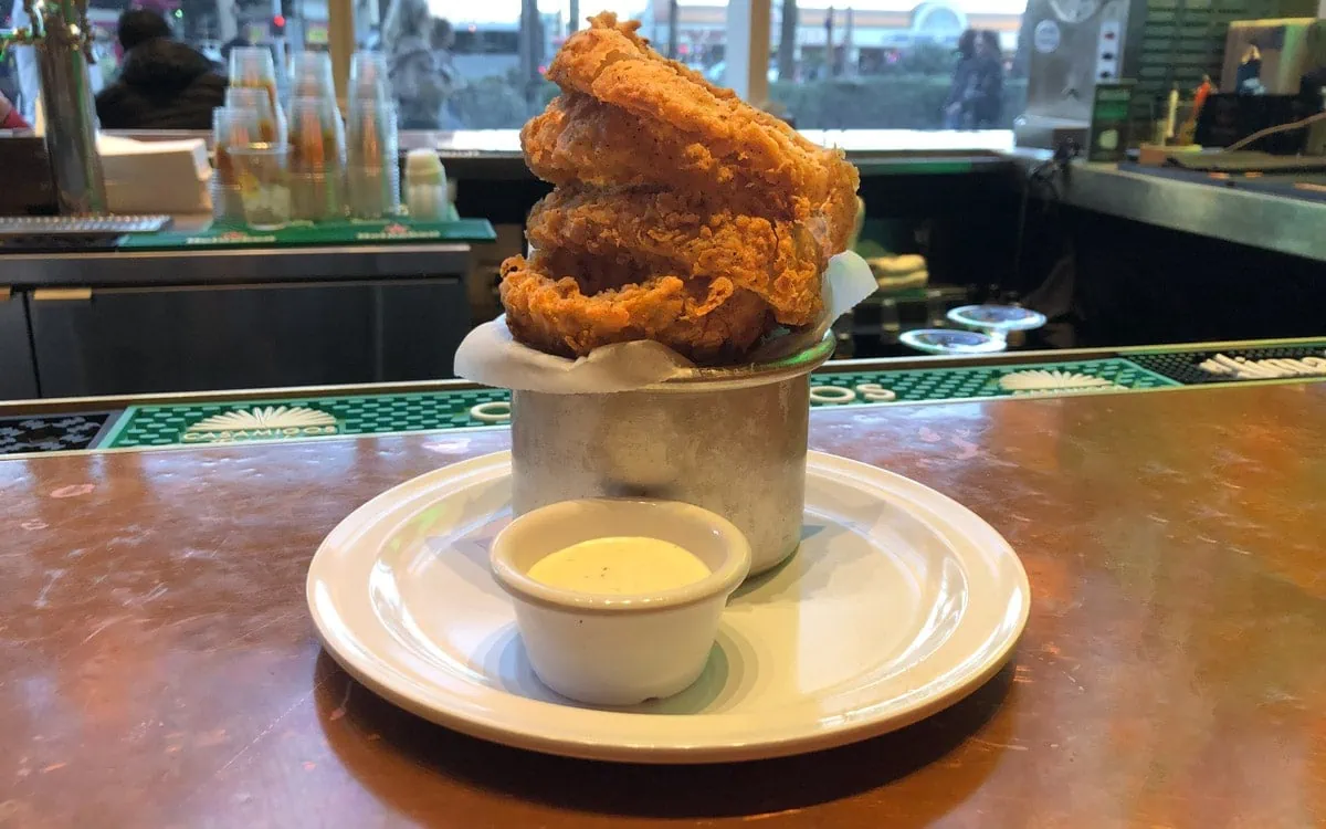An order of the Buttermilk Onion Rings
