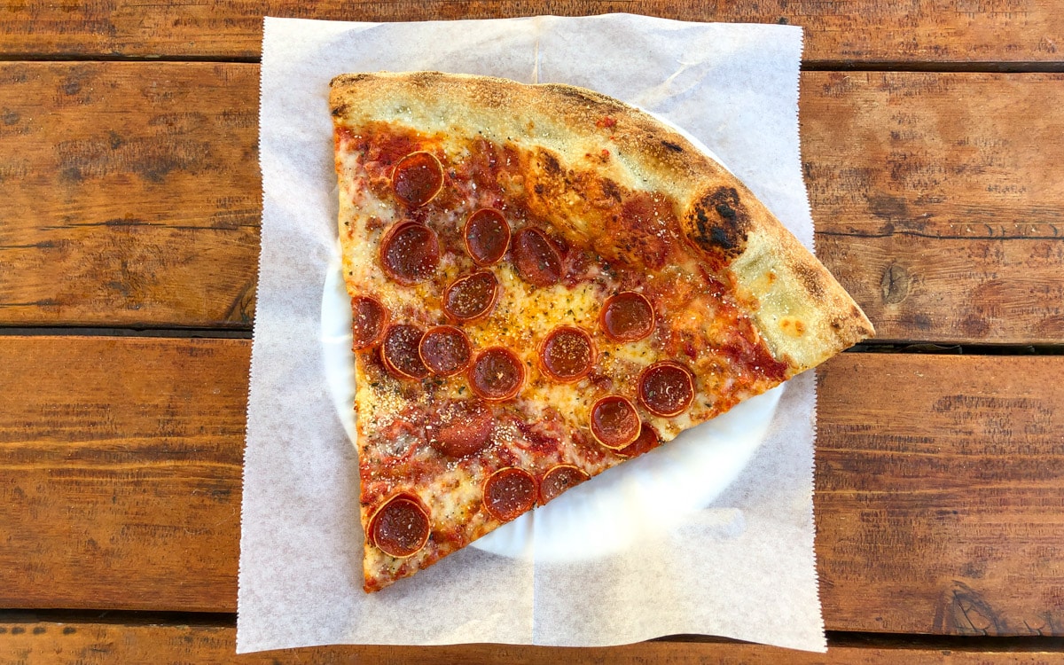 Pepperoni slice, Pizza Rock, Fremont Street, Las Vegas