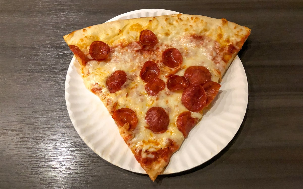 Pepperoni slice from Slice of Vegas at The Shoppes at Mandalay Place