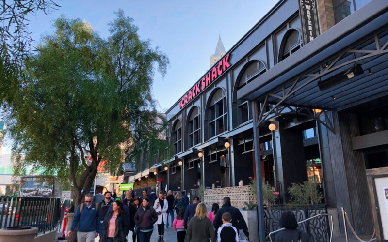 The Crack Shack Fried chicken sandwiches on Las Vegas Strip The