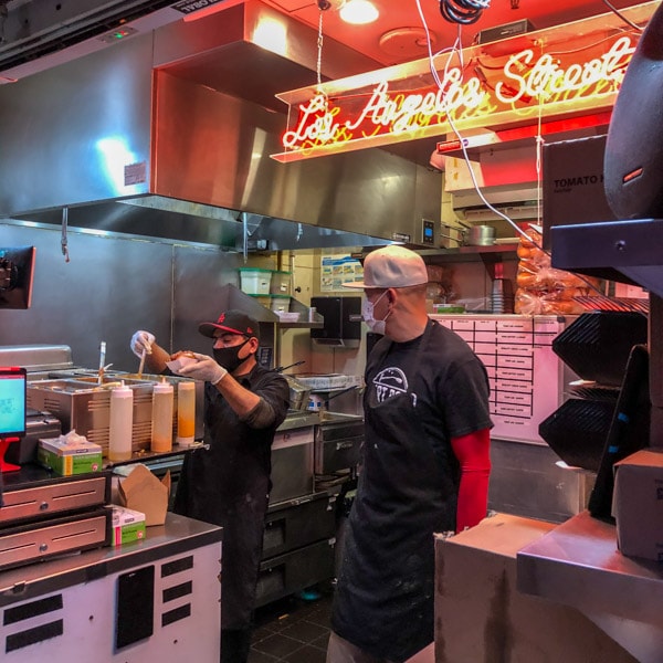 A look into the small kitchen