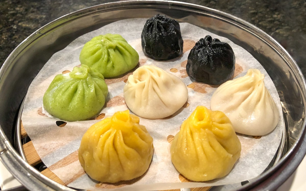 The colorful Xiao Long Bao