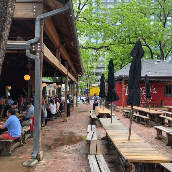 Covered seating