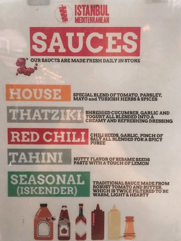 Homemade sauces