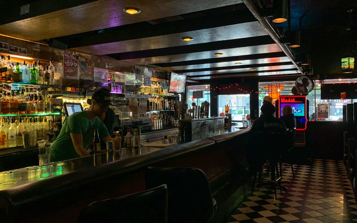 Back bar, The 5 Point Cafe, Seattle