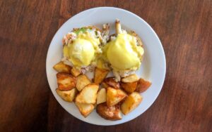 Dungeness Crab Benedict, Bacco Cafe, Seattle