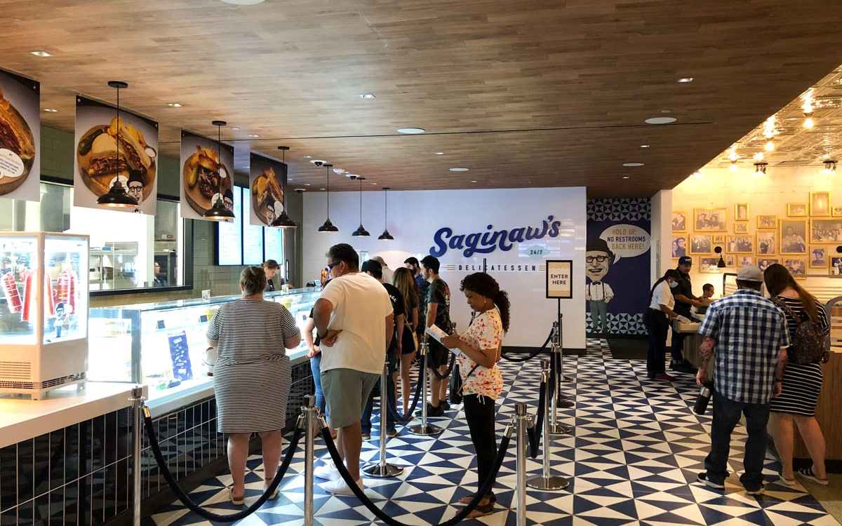 Waiting in line to order, Saginaw’s Delicatessen, Las Vegas