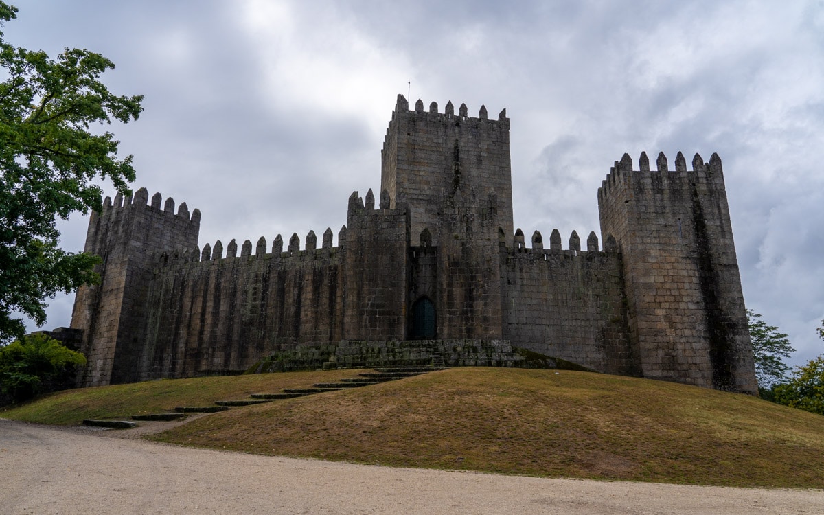 The birth of Portugal occured at Castle of Guimarães (Castelo de Guimarães)