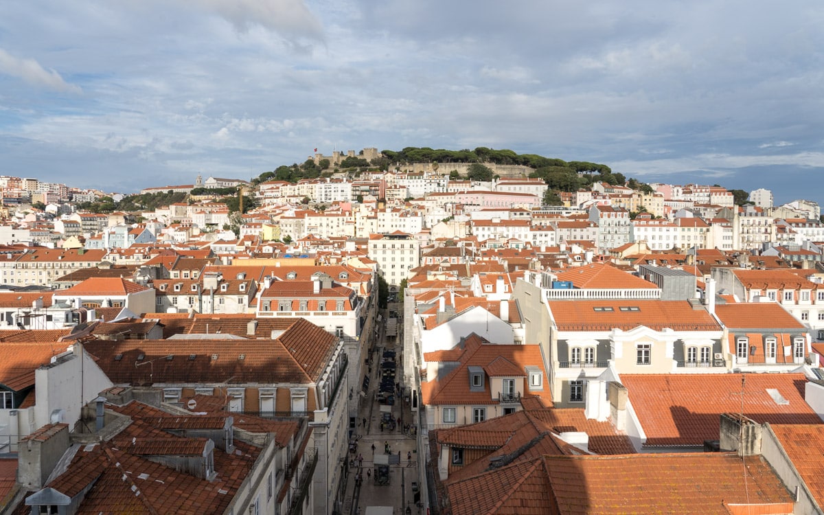 Miradouro do Elevador de Santa Justa, Lisbon, Portugal