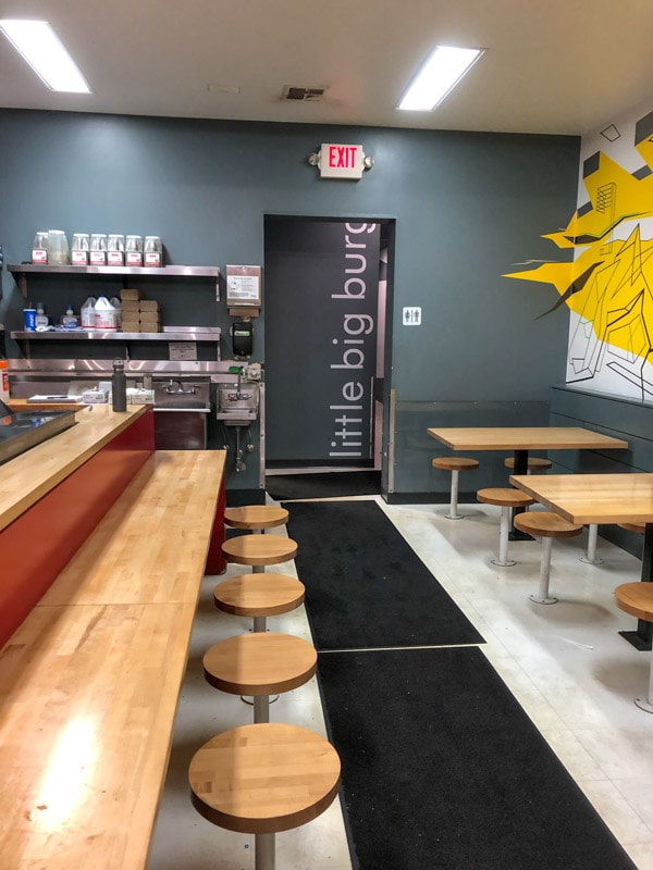 Counter seating, Little Big Burger, Portland, Oregon