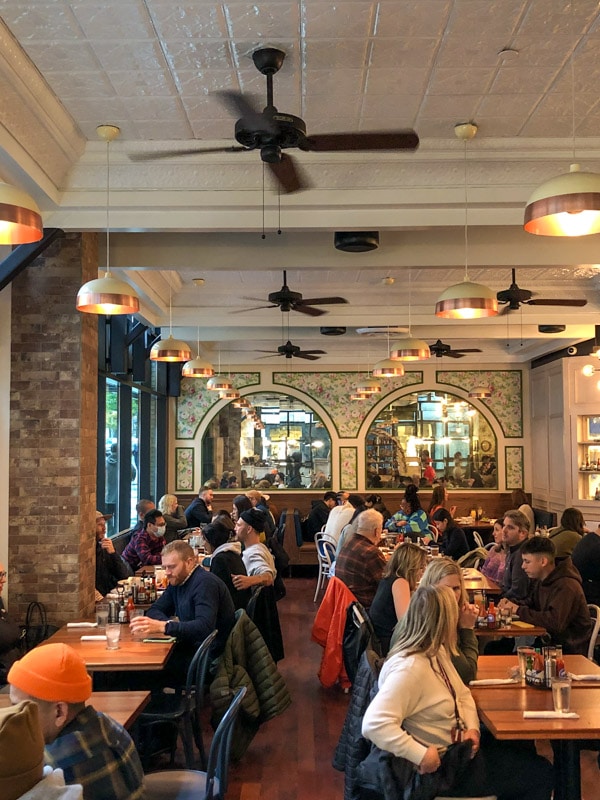 Open dining room
