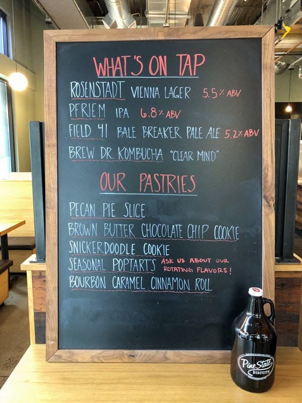 Craft beers and desserts