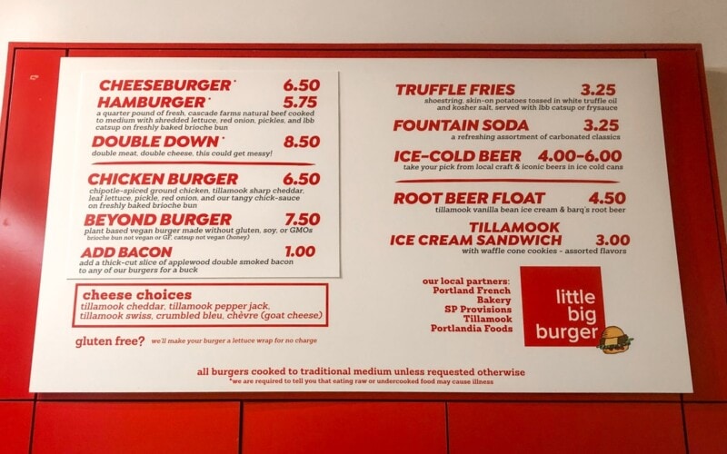 Little Big Burger Cheeseburgers in Portland, Oregon