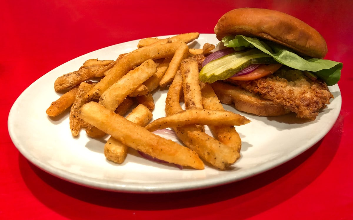 Southern Fried Chicken Sandwich from America at New York New York, Las Vegas, Nevada