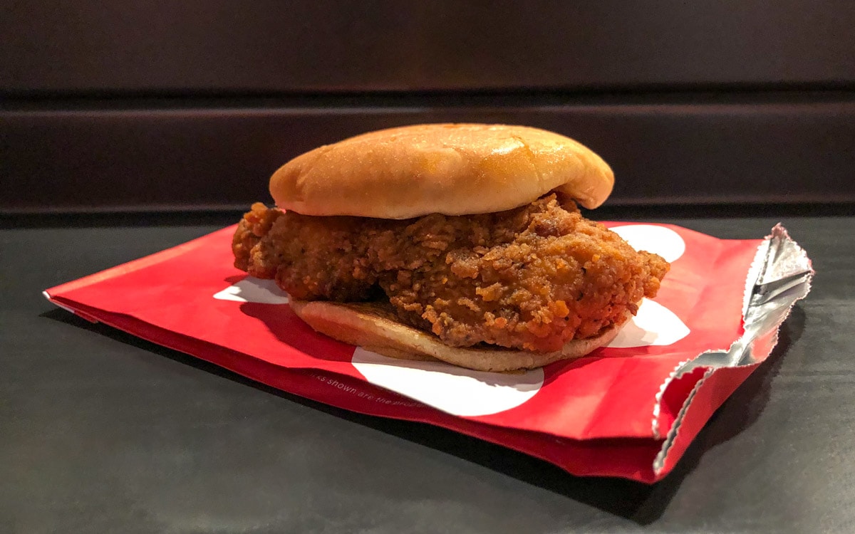 Spicy Chick-fil-A Chicken Sandwich from Chick-Fil-A at Planet Hollywood, Las Vegas, Nevada