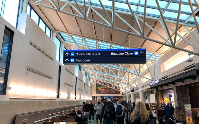 How to get from Portland Airport to downtown by MAX Light Rail The