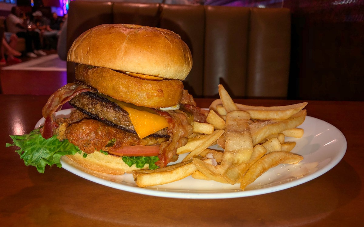 Hangover Burger at Village Pub & Cafe, Las Vegas, Nevada