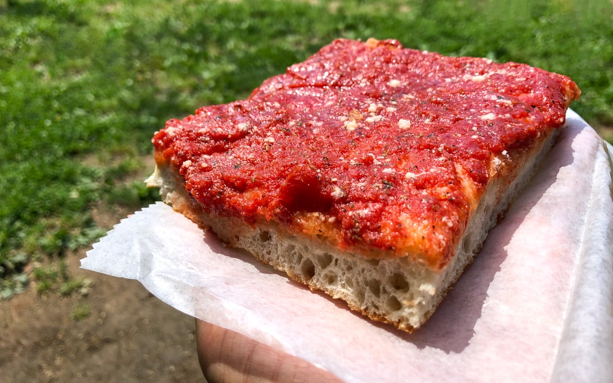 Tomato Pie from Sarcone's Bakery, Philadelphia, Pennsylvania