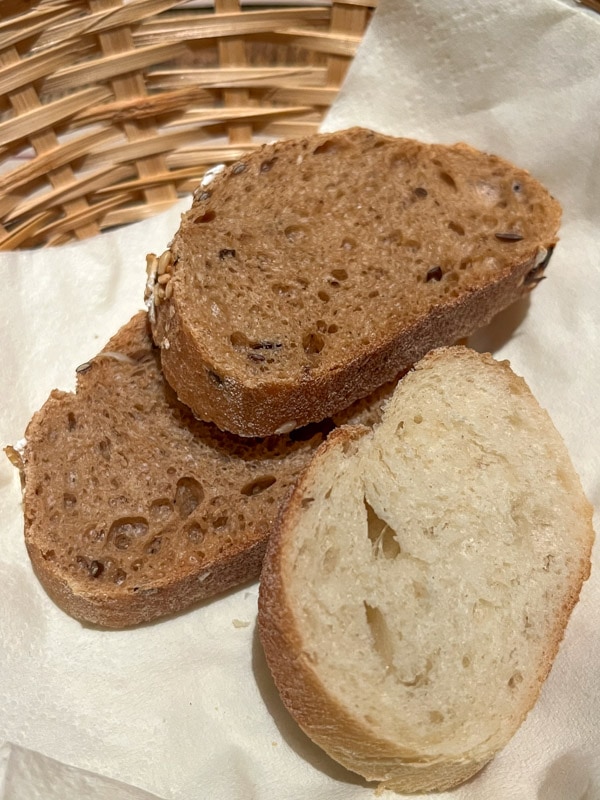 Complimentary bread, Barack & Szilva Étterem, Budapest, Hungary