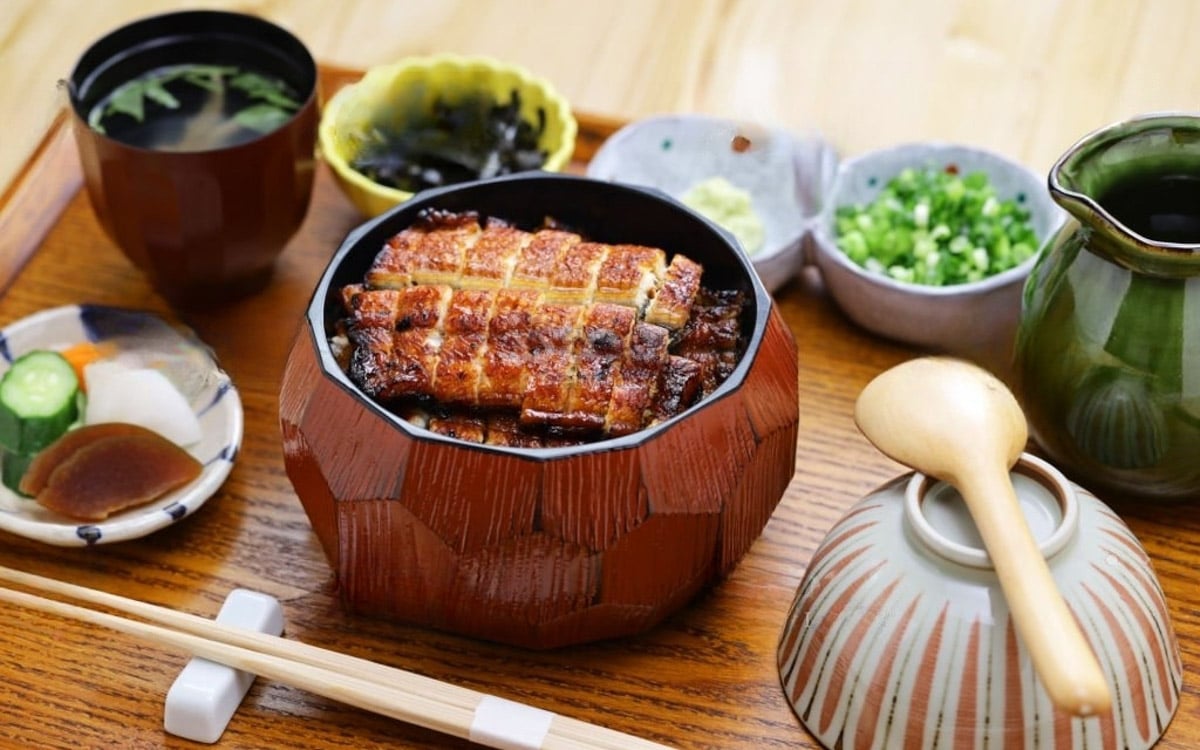 Unagi, or grilled eel over rice