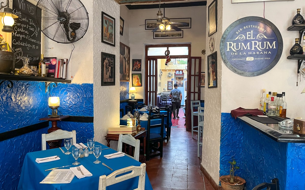 Interior of the restaurant, El Rum Rum de la Habana, Havana, Cuba