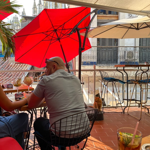 Views from the patio of Antojos
