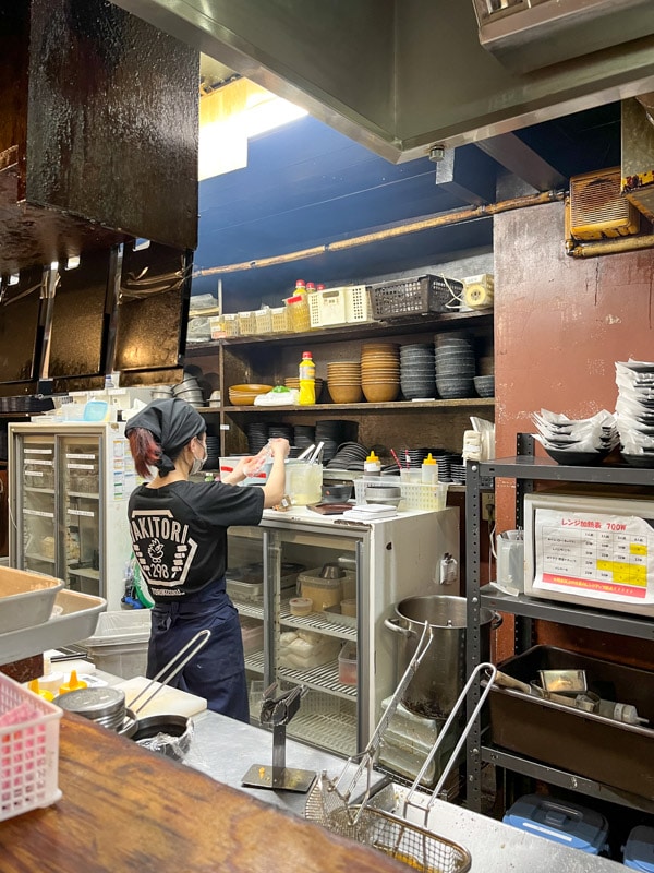 A look into the kitchen