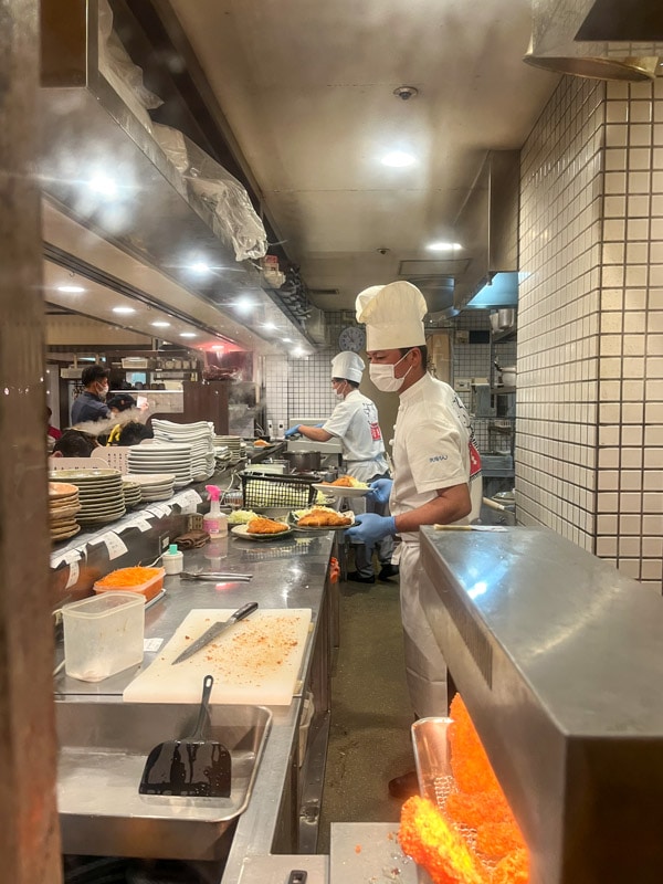Preparing food