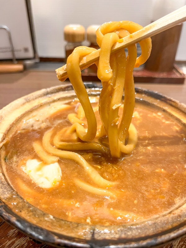 Thick udon noodles, Yamamotoya, Nagoya, Japan