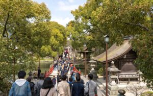 Tenmangu Shrine, one of the many wonderful sites in Dazaifu, Japan