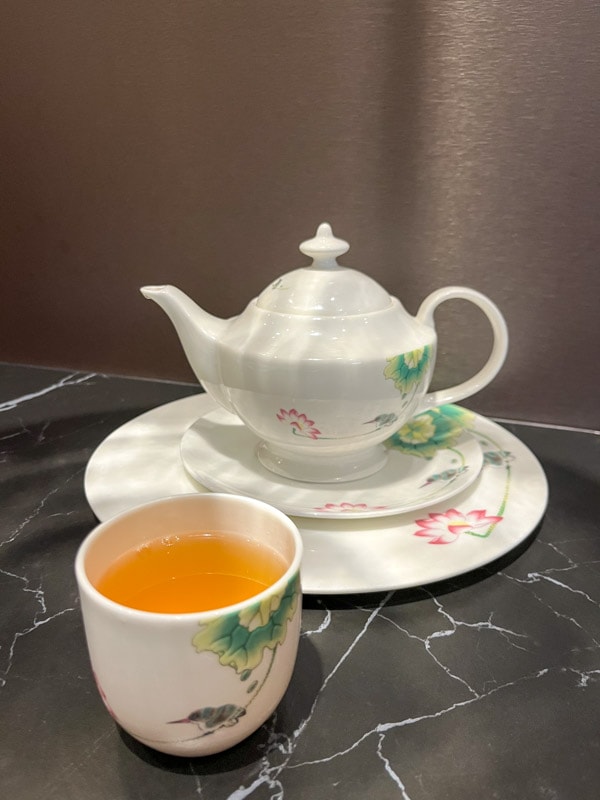 Complimentary jasmine tea, China Mama, Las Vegas, Nevada