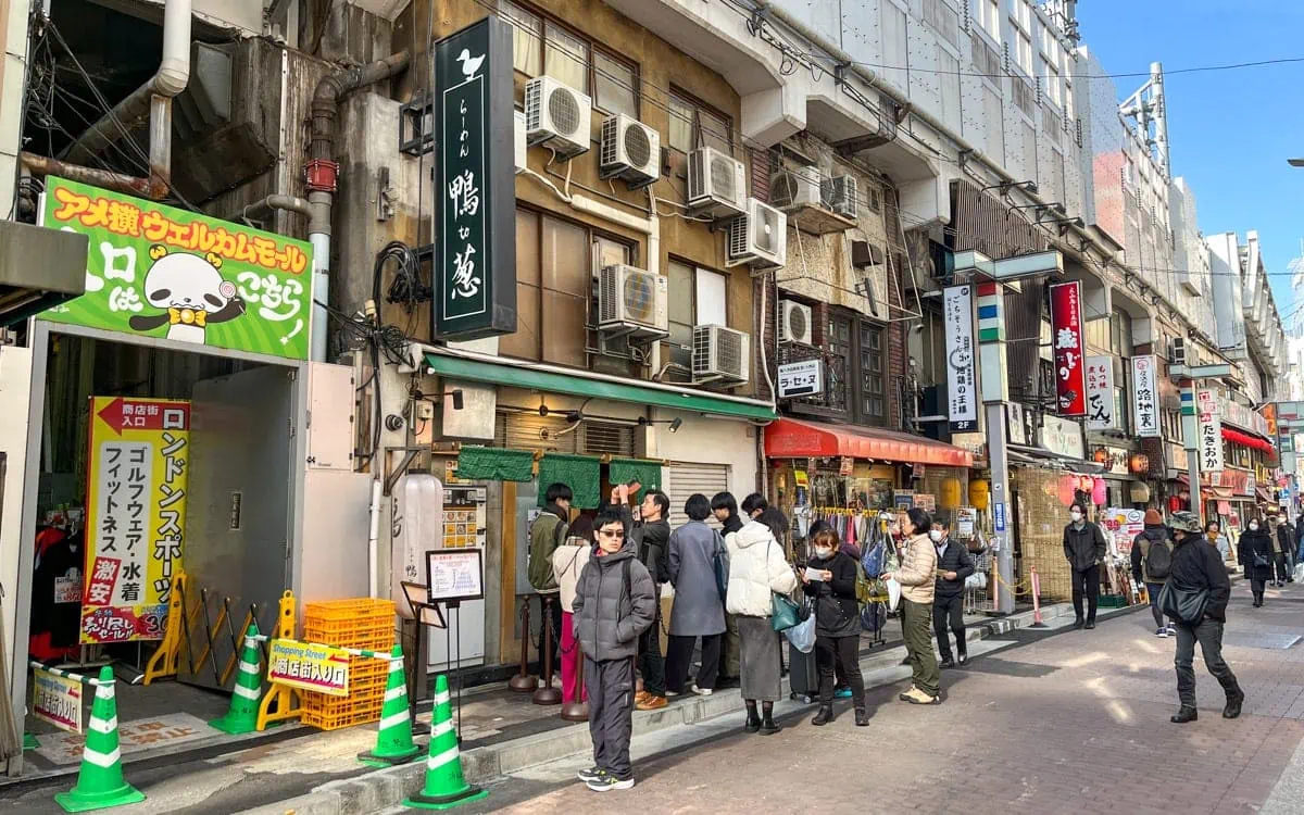 Kamo to Negi, a small shop popular for their duck ramen in Tokyo, Japan