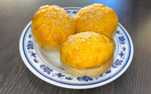 Baked BBQ Pork Bun with Puff Pastry, Kingdom Dim Sum, Los Angeles, California