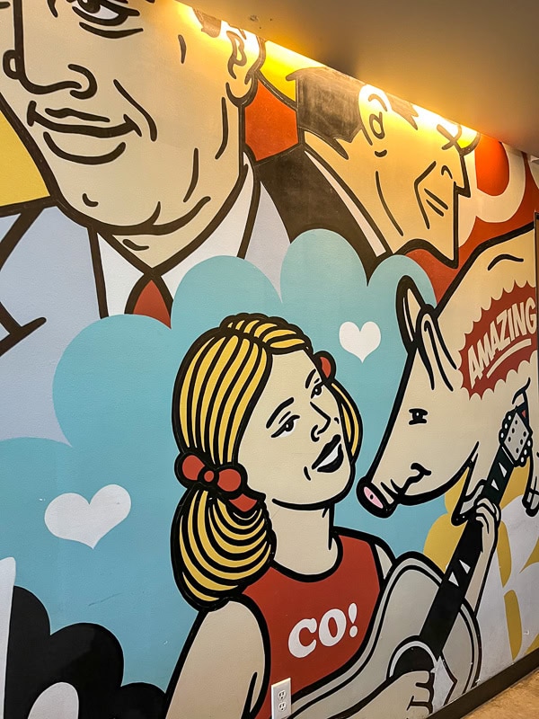Murals on the walls