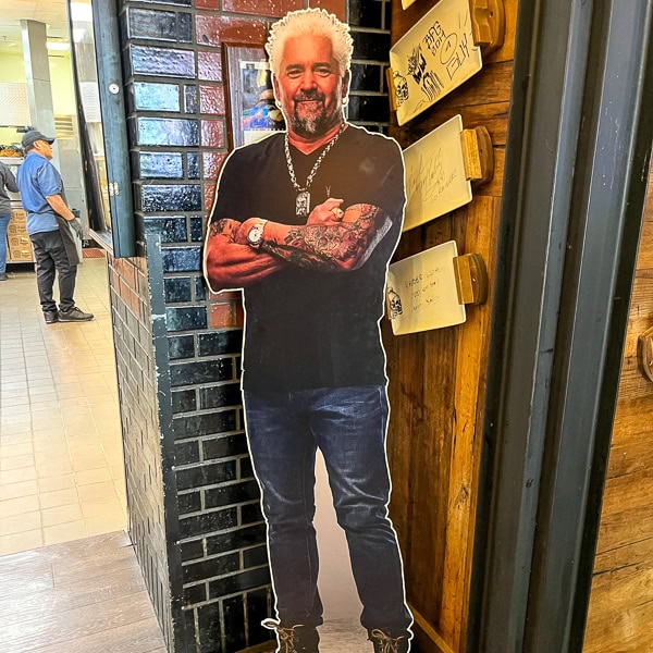Cutout of Guy Fieri